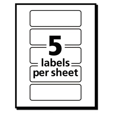 Avery® Removable Multi-use Labels, Inkjet-laser Printers, 1 X 3, White, 5-sheet, 50 Sheets-pack, (5436) freeshipping - TVN Wholesale